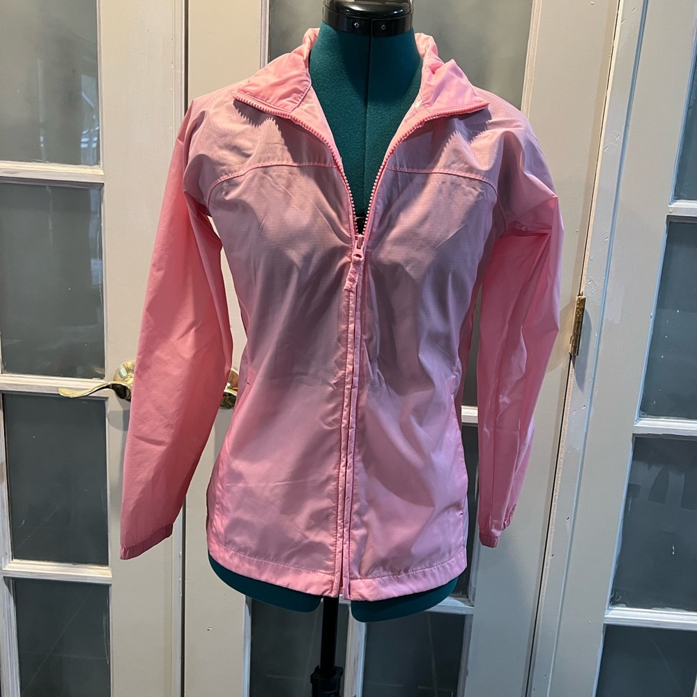 Lands' End | Pink Navigator Packable Rain Jacket